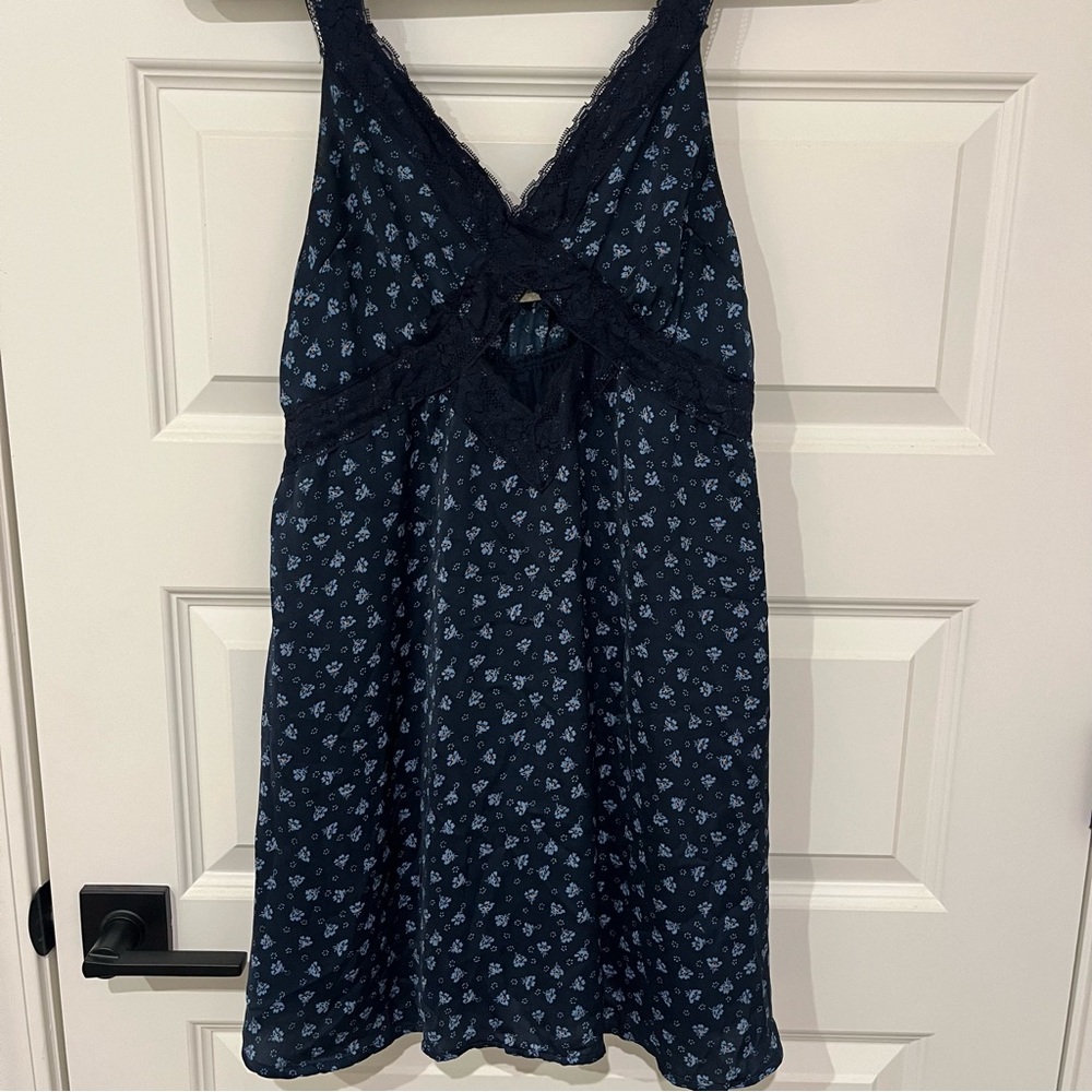 American Eagle Outfitters Navy Floral Mini Dress